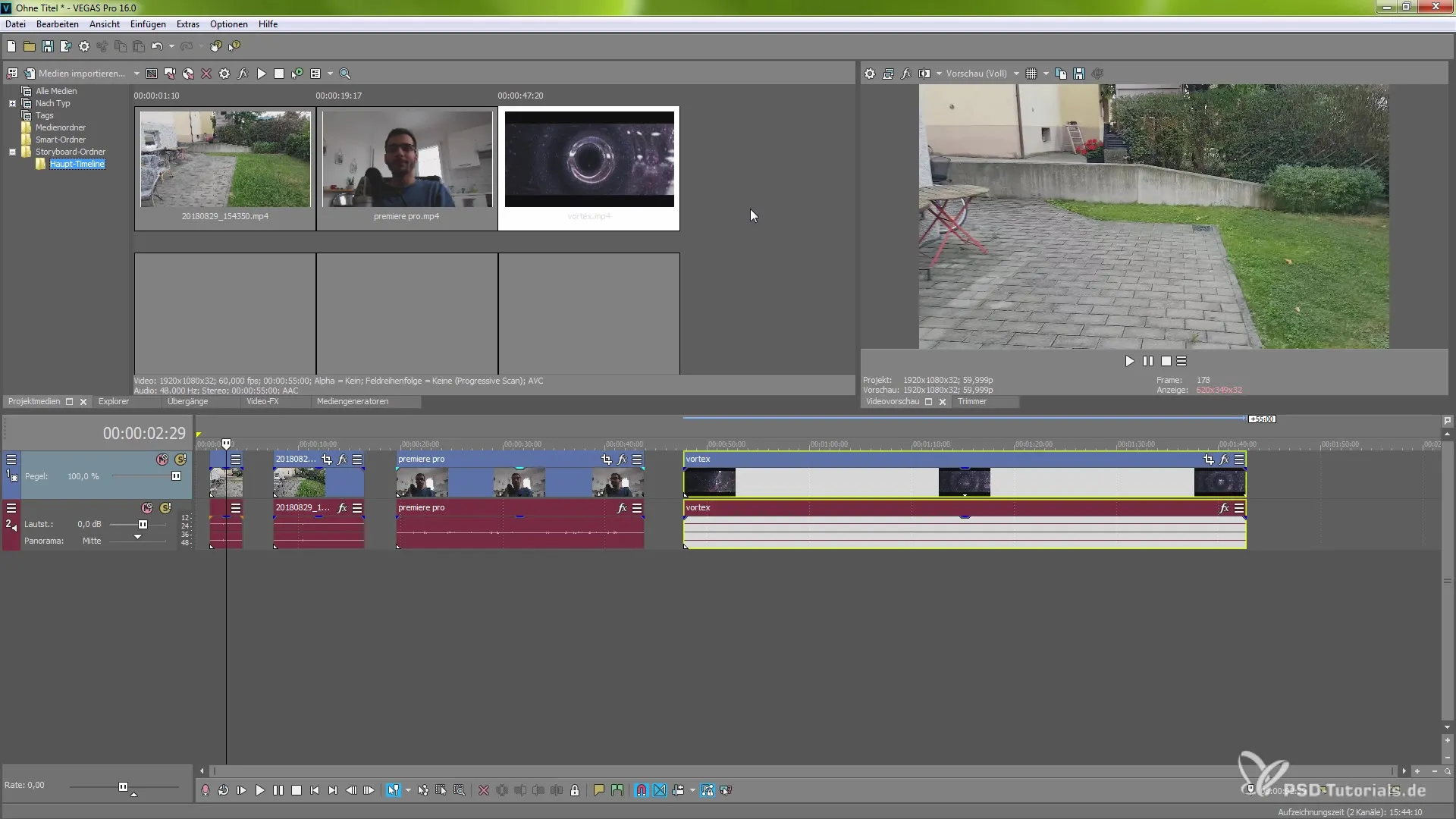 Forbedret storyboard-håndtering i MAGIX VEGAS Pro 16 Forbedret storyboard-håndtering i MAGIX VEGAS Pro 16