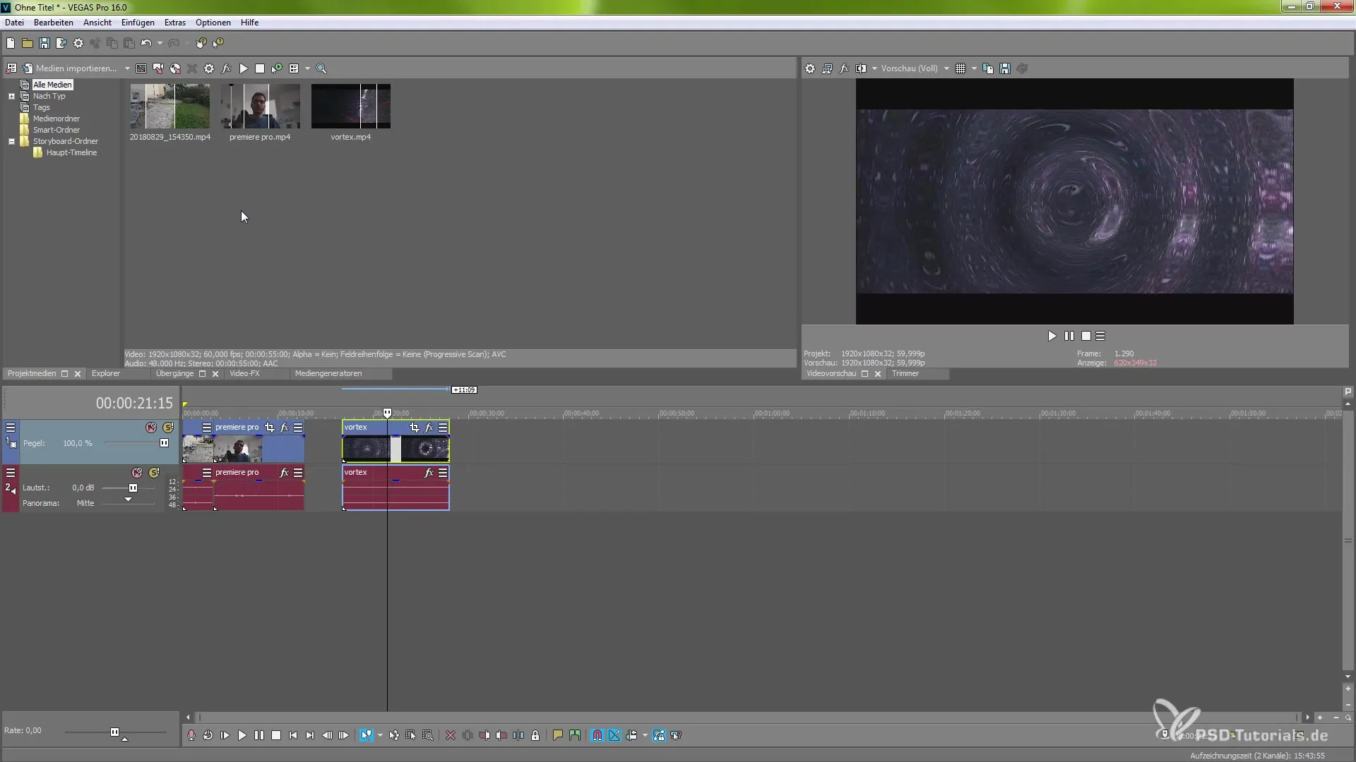 Forbedret storyboard-management i MAGIX VEGAS Pro 16 Forbedret storyboard-håndtering i MAGIX VEGAS Pro 16