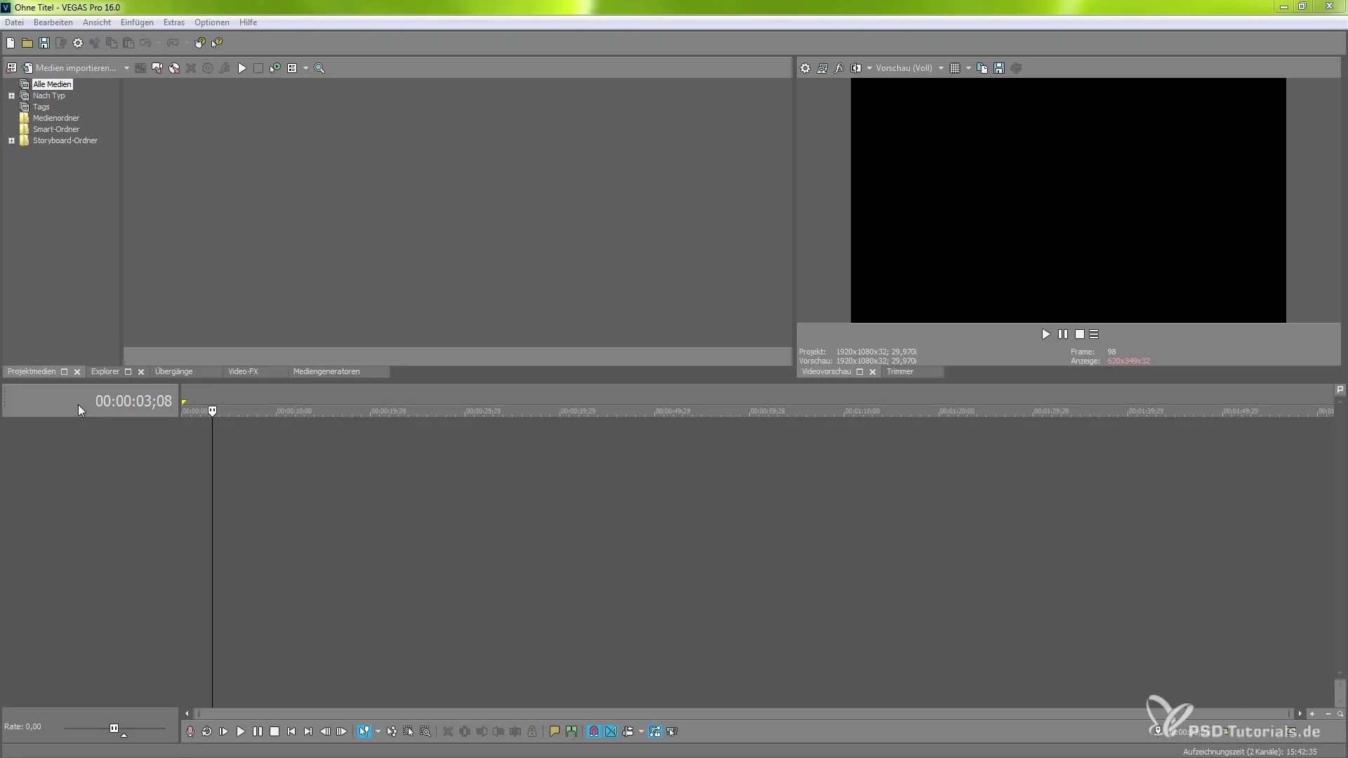 Guardar automáticamente en MAGIX VEGAS Pro 16: Fácil de configurar Guardado automático en MAGIX VEGAS Pro 16: Fácil de configurar