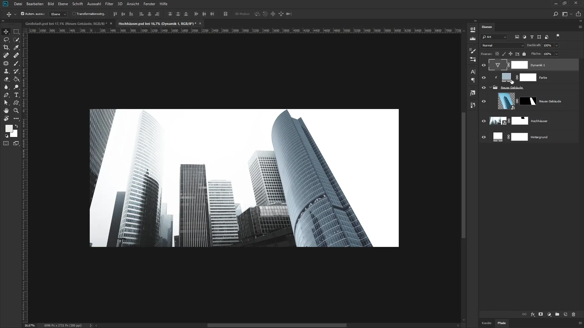 Hochhäuser in Photoshop gekonnt zu einem Composing hinzufügen Hochhäuser in Photoshop gekonnt zu einem Composing hinzufügen