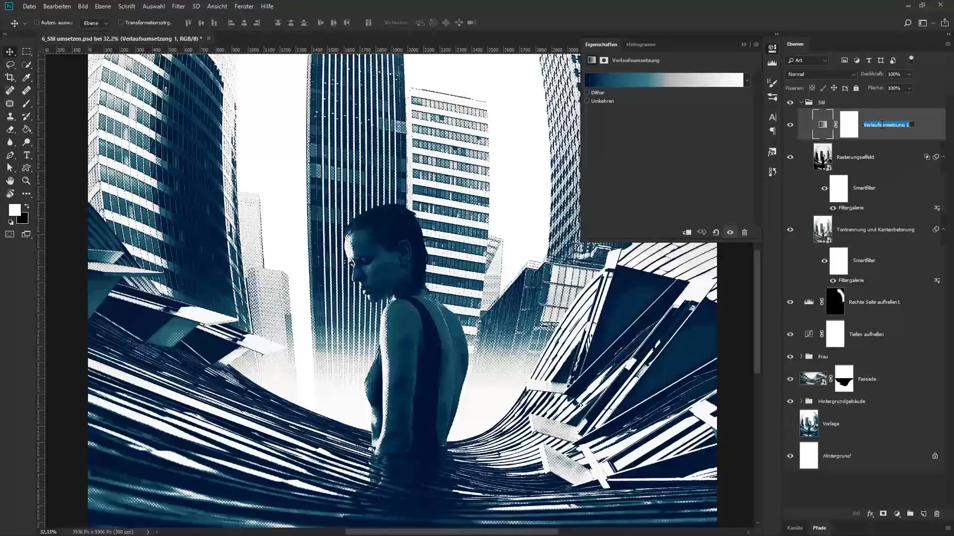 Urbaner Look in Photoshop: Artwork „Die Großstadt“ entfalten Urbaner Look in Photoshop: Artwork „Die Großstadt“ entfalten