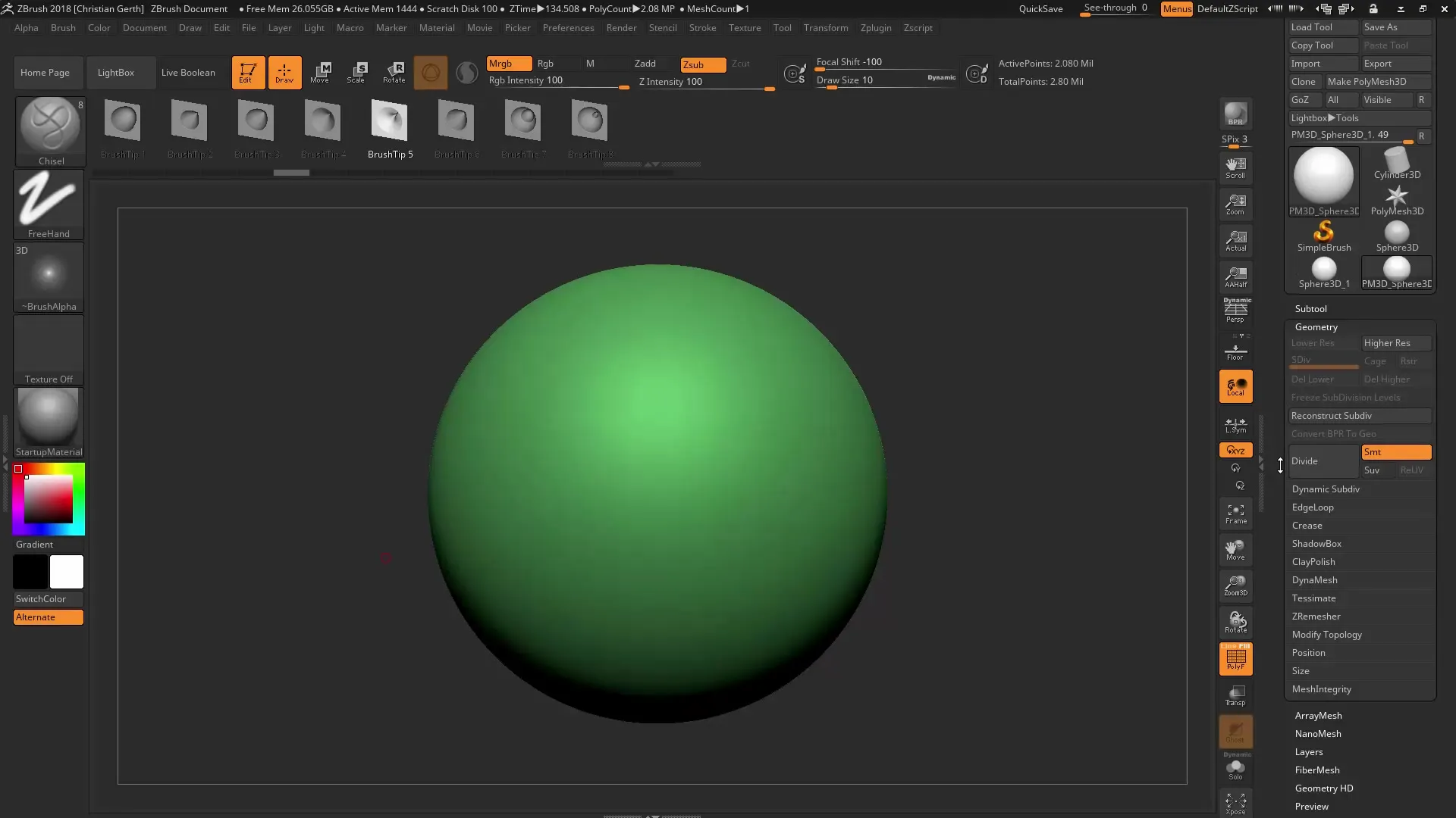 ZBrush 2018: Utilizar PolyGroupIt para la creación de Polygroups ZBrush 2018: Utiliza PolyGroupIt para la creación de Polygrupos