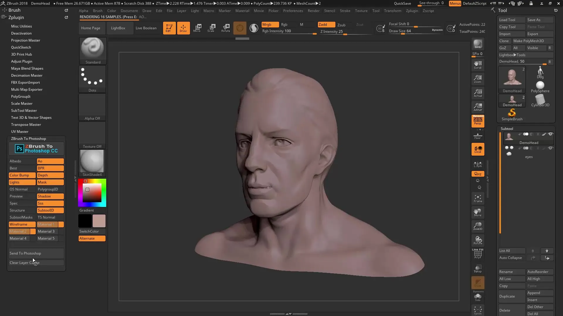 ZBrush a Photoshop – Trabajo eficiente con renderizados ZBrush a Photoshop – Trabajo eficiente con renderizados