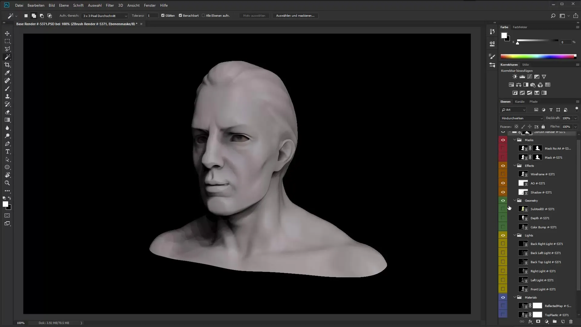ZBrush a Photoshop – Trabajo eficiente con renderizados ZBrush a Photoshop – Trabajo eficiente con renderizados