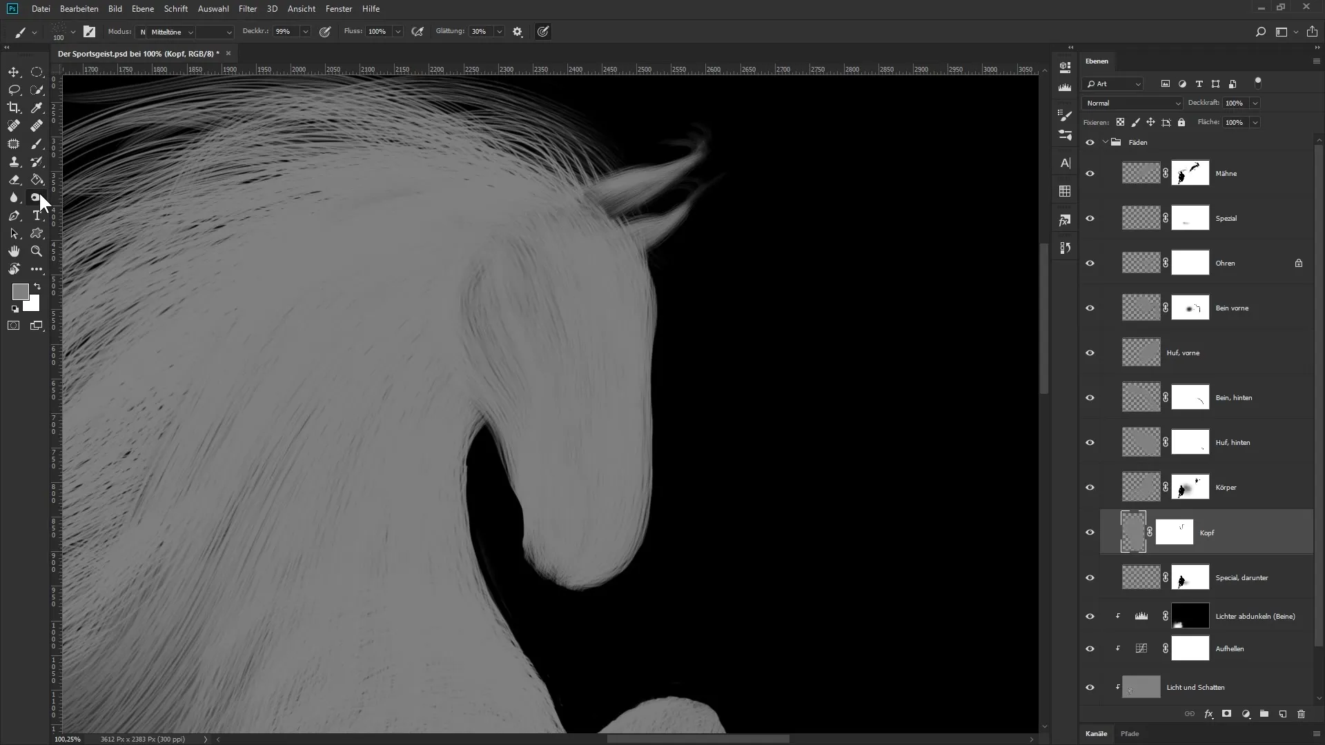 Licht und Schatten in Photoshop: Perfekte Fäden gestalten Licht und Schatten in Photoshop: Perfekte Fäden gestalten