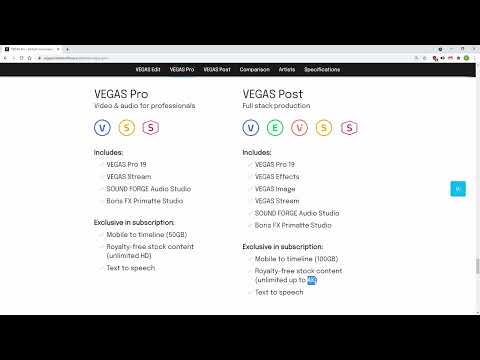 What's new in Magix VEGAS Pro 19: 02 | Subscription models in detail