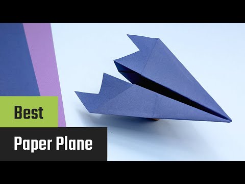Vorschaubild: Weitfliegender Papierflieger basteln: Anleitung mit Video und Fotos