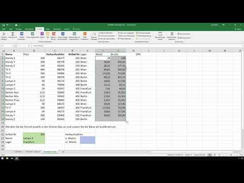 Excel course for controlling and sales: Assortment list, units, currency & Co - 5.1 Defining names for formulas