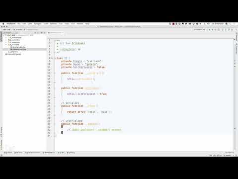 Programmazione web ad oggetti con PHP - 6.02 Sleep e WakeUp durante la serializzazione