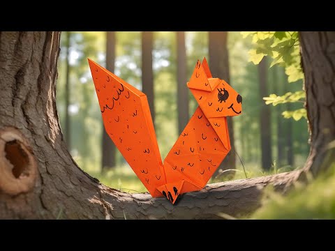 Forhåndsvisningsbillede: Origami egern vejledning - trin-for-trin video tutorial