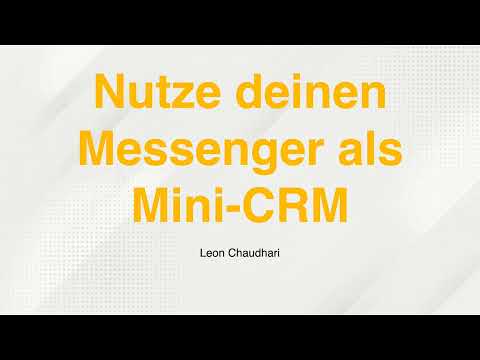 Facebook-markedsføring: 14.38 | Brug din Messenger som Mini-CRM