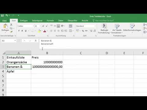 Excel-Grundlagen – Einführung für Anfänger: 08 Zellen anpassen und verbinden