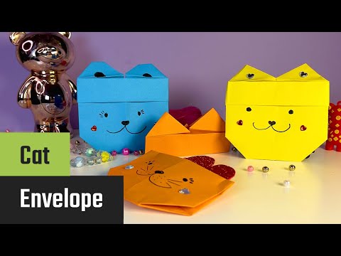 Forhåndsvisningsbillede: Origami kattekuvert: vejledning med video, billeder og beskrivelse