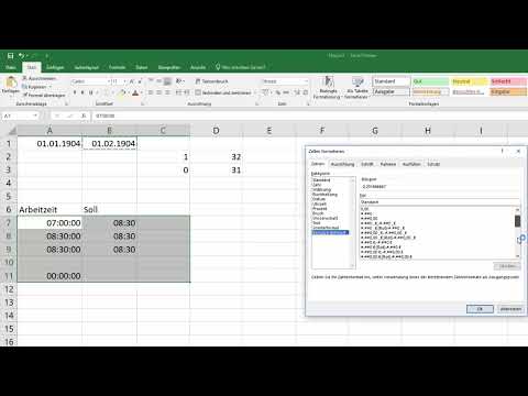 Excel training for more efficiency in the office: Calendar, organization chart & Co - 3.11 Calculate negative hours and minutes correctly