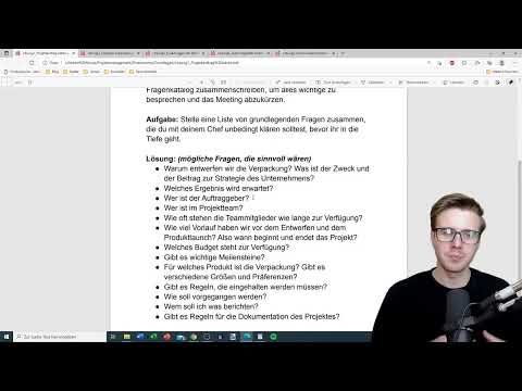Grundlagen Projektmanagement: 5.2 | L&ouml;sung 1 &ndash; Projektauftrag kl&auml;ren