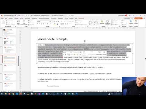 PowerPoint-kurs: 16.3 | Oprettelse af en præsentation ved hjælp af ChatGPT - Trin-for-trin-demonstration.
