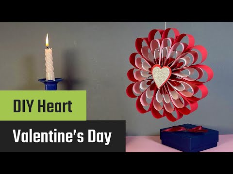 Forhåndsvisningsbillede: 3D hjerteudsmykning til Valentinsdag: vejledning med fotos og video
