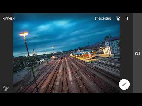 Akıllı telefon fotoğrafçılığı ve fotoğraf düzenleme: 5.3 Mavi saatte tren istasyonunda - Snapseed, Feinschliff