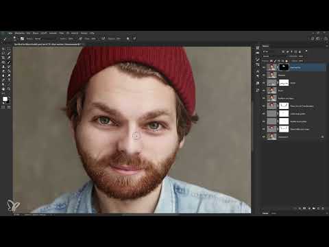 Photoshop iş akışı: Bebek y&uuml;z&uuml; şemasında portre - 5 cilt daha yumuşak ve yağlı bir g&ouml;r&uuml;n&uuml;m.