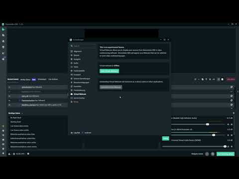 Streamlabs: 7.11 | Virtual-Webcam-Einstellung