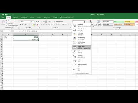 Excel training for more efficiency in the office: Calendar, organization chart & Co - 3.1 Flexible annual calendar