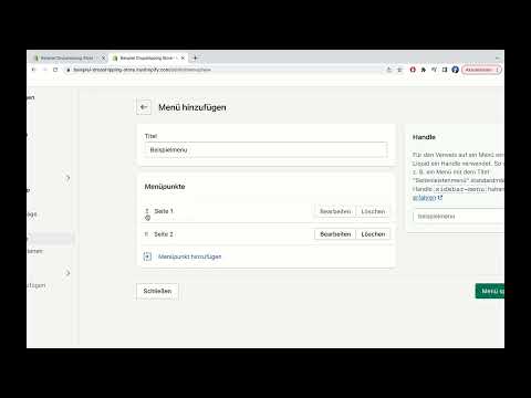 E-handelskurs: 5.15 | Shopify - Rediger header og opret menu