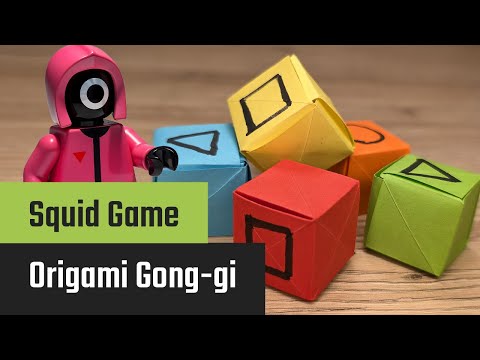 Forhåndsvisningsbillede: Origami Gong-gi terning: Fuld vejledning med video og billedtrin