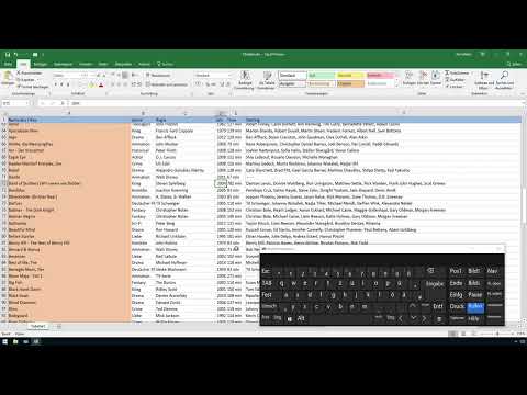 Excel-kurssi hallintaan ja myyntiin: valikoimalista, yksik&ouml;t, valuutta ym. &ndash; 2.3 n&auml;pp&auml;intilan tila "Rullaus