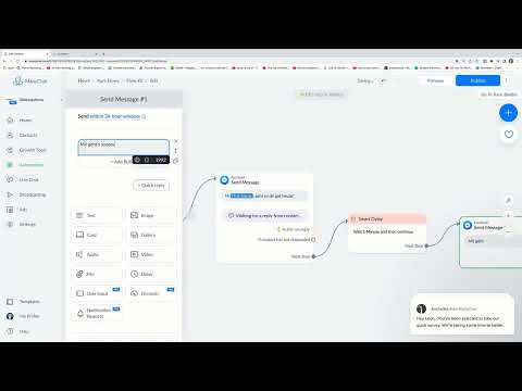 Facebook-markedsføring: Tilføj smart forsinkelse til flowet.
