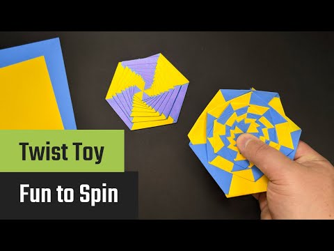 Forhåndsvisningsbillede: Lav twist-legetøj af papir: DIY med video-guide