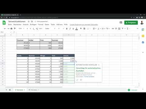 Google Sheets - opas: 4.8 Viittausfunktiot
