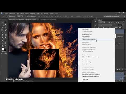 Photoshop kompozisyonu - Ateş ve Buz - Bölüm 07: Gerçek ateşi resme yerleştirin.