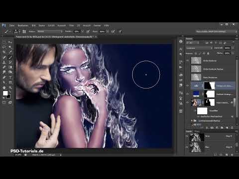 Photoshop-Montaj - Ateş ve Buz - Bölüm 04: Arka planı karart ve renksel olarak hazırla