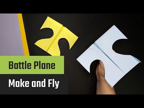 Vorschaubild: Einfaches Papierflugzeug für Anfänger: Anleitung mit Fotos und Video für Kinder