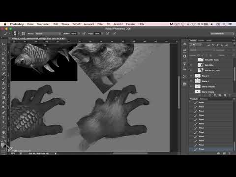 Character Painting in Photoshop - Module 3.3 Animal Surfaces - Fur