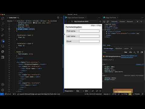Flexbox CSS:ss&auml; ja HTML:ss&auml;: 4.3 | Lomaketiedot