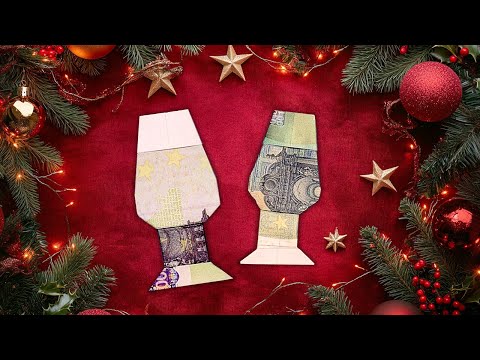 Image d&rsquo;aper&ccedil;u : Plier les billets en forme de verre &agrave; vin : instructions avec photos et vid&eacute;os