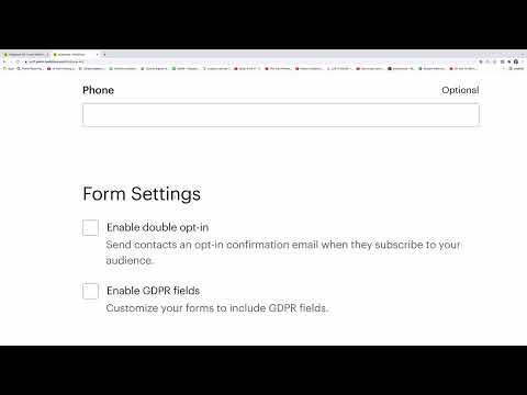 Mailchimp: 1.2 | Opret målgruppe