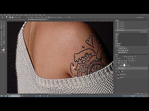 Frekvensuppdelning i Photoshop - 39 Retusch Kropp.