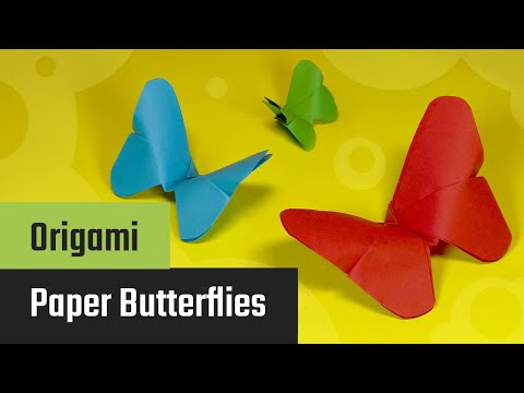 Forhåndsvisningsbillede: Origami sommerfugl folde: Enkel trin-for-trin vejledning med fotos og video