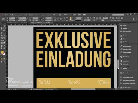 Elegante Einladungskarte DIN lang mit Schwarzlichttinte Teil 2