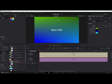 DaVinci Resolve: 5.12 | Renkli arka plan oluşturun
