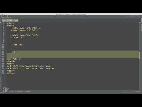 HTML, CSS and JavaScript basics - 39 Making hyperlinks look pretty
