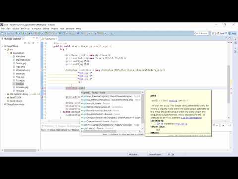 JavaFX voor GUI-ontwikkeling - 15 keuzelijsten.