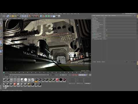 Cinema 4D - Aydınlatma: 4.4 Şerit ışığı oluşturma