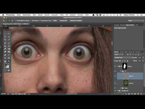 Comic tarzı Photoshop - 4.8 göz retuşu