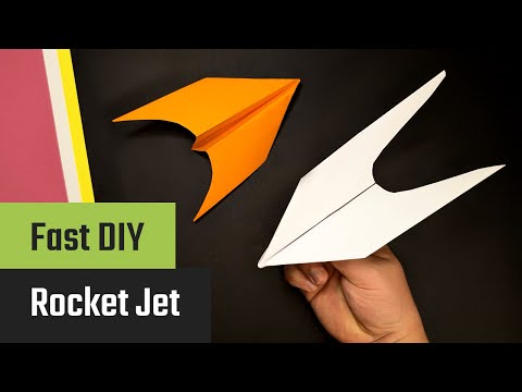 Vorschaubild: Papier-Raketenflieger basteln – Anleitung mit Fotos & Video