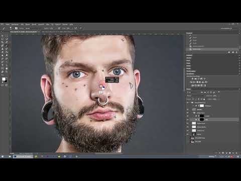 Séparation de fréquence dans Photoshop - 29 Dodge and Burn Nez
