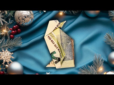 Forhåndsvisningsbillede: Fold pingvin af pengeseddel: vejledning med billeder og video
