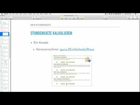 Existenzgründung: als Freelancer erfolgreich durchstarten: 4.3 Dein Stundensatz